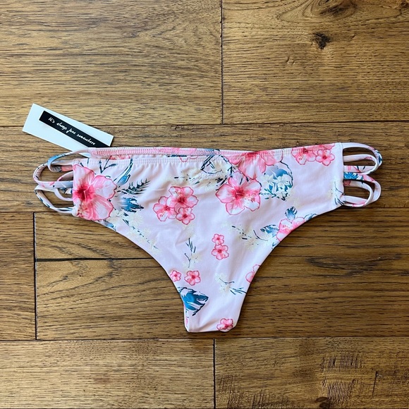 NWT Floral Bikini Bottom - Picture 2 of 2